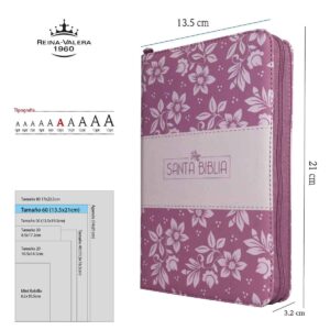 Biblias Reina Valera 60 – Color Rosado- Ayudas digitales – Letra grande